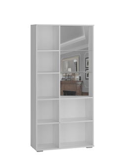 Шкаф с полками и витриной Ливорно ЛШ-6, ясень