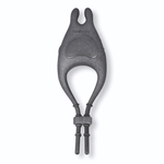 Черное эрекционное виброкольцо с управлением через приложение (Цвет: серый)