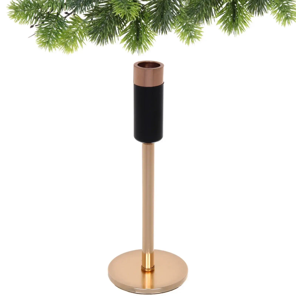 Подсвечник «STYLISH» 23*9*9 см, Золото/черный