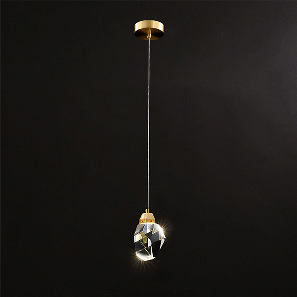 Подвесной светильник Crystal rock 1 gold