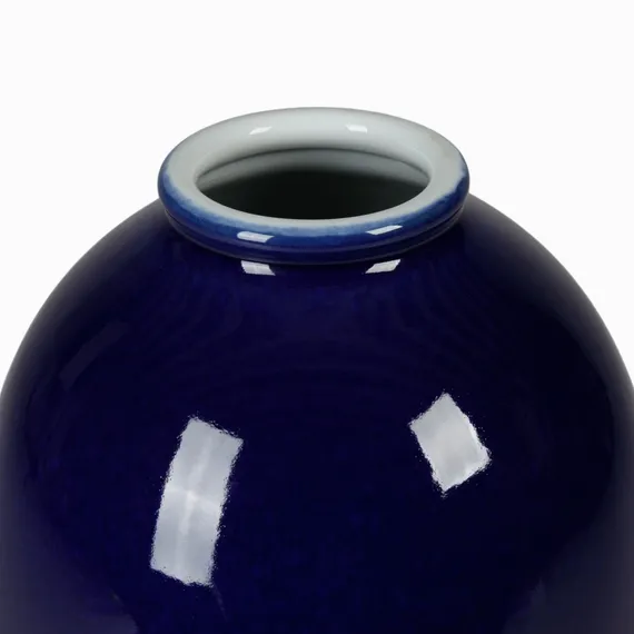 Ваза Pomponia II высота 43 см, синяя