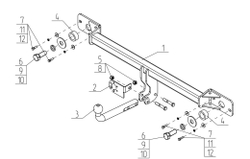 Фаркоп AvtoS для ВАЗ LADA VESTA SW, SW CROSS NG(2023-) с универсальной электрикой Smart(блок) и сертификатом в комплекте, арт.(VAZ-72+smart)