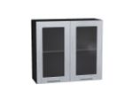Шкаф верхний с 2-мя остекленными дверцами Валерия-М