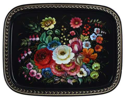 Zhostovo metal tray A19D29012620