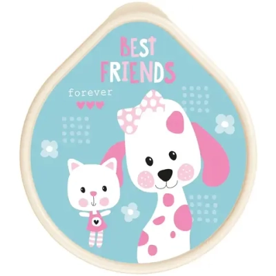 Миска пластиковая d-13,5см с крышкой светло-бежевый 221152825/01