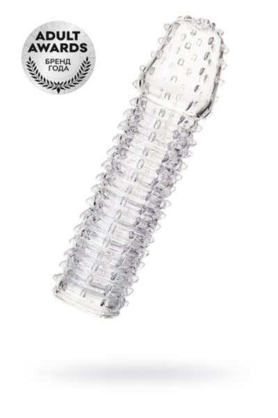 Насадка на пенис A-Toys by TOYFA Boyn, TPR, прозрачный, 15,2 см