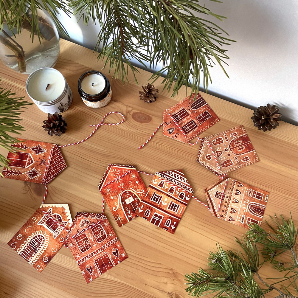 гирлянда «домики»