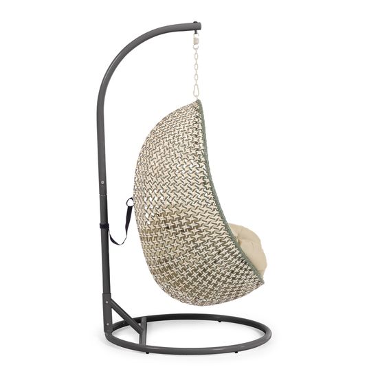 Cira Многоцветное подвесное кресло с темно-серым основанием