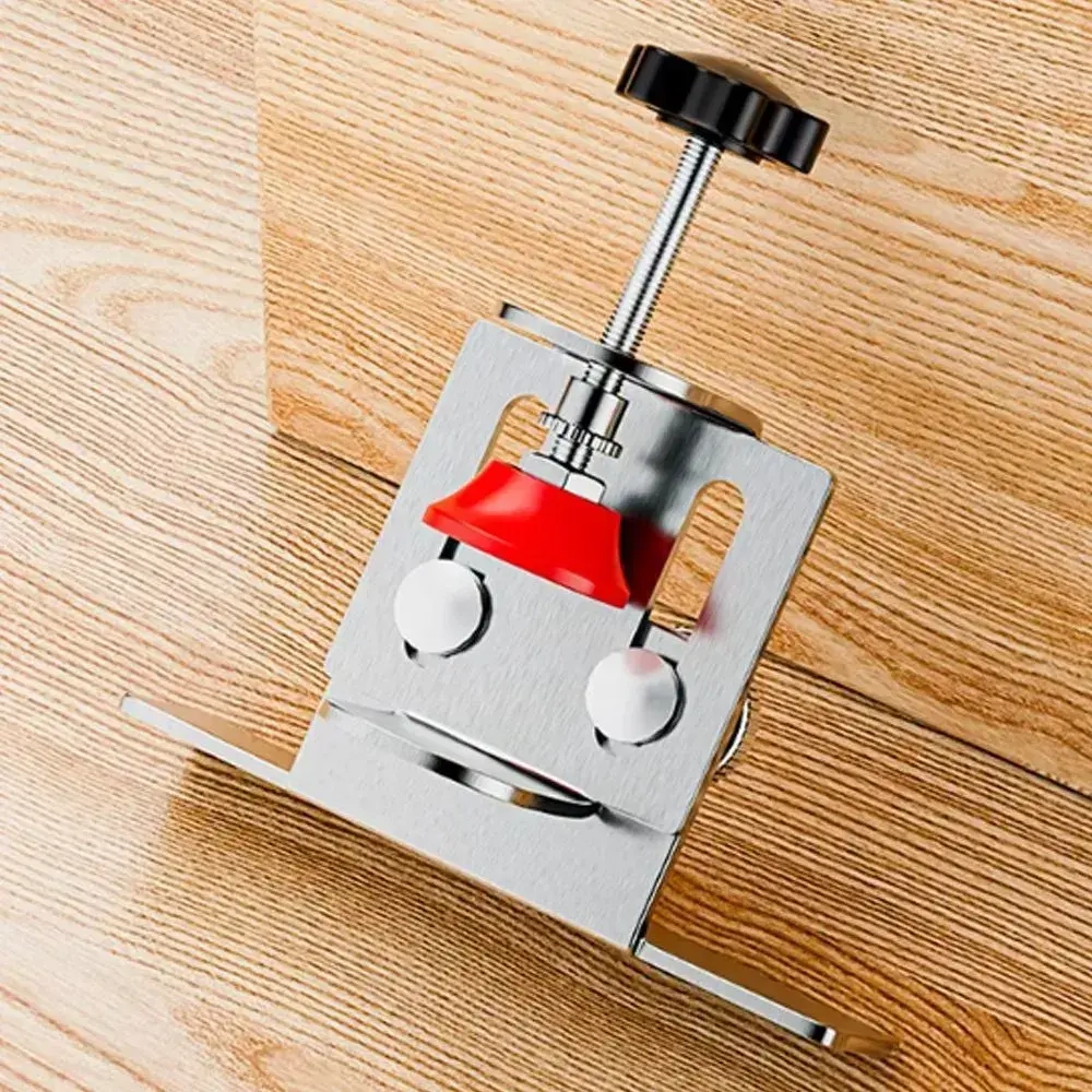 Опора для скрытого монтажа двери, Нержавеющая сталь, Зажим для крепления двери шкафа, диапазон регулировки 36 мм, Зажим для рамы шкафа, Бытовой деревообрабатывающий инструмент