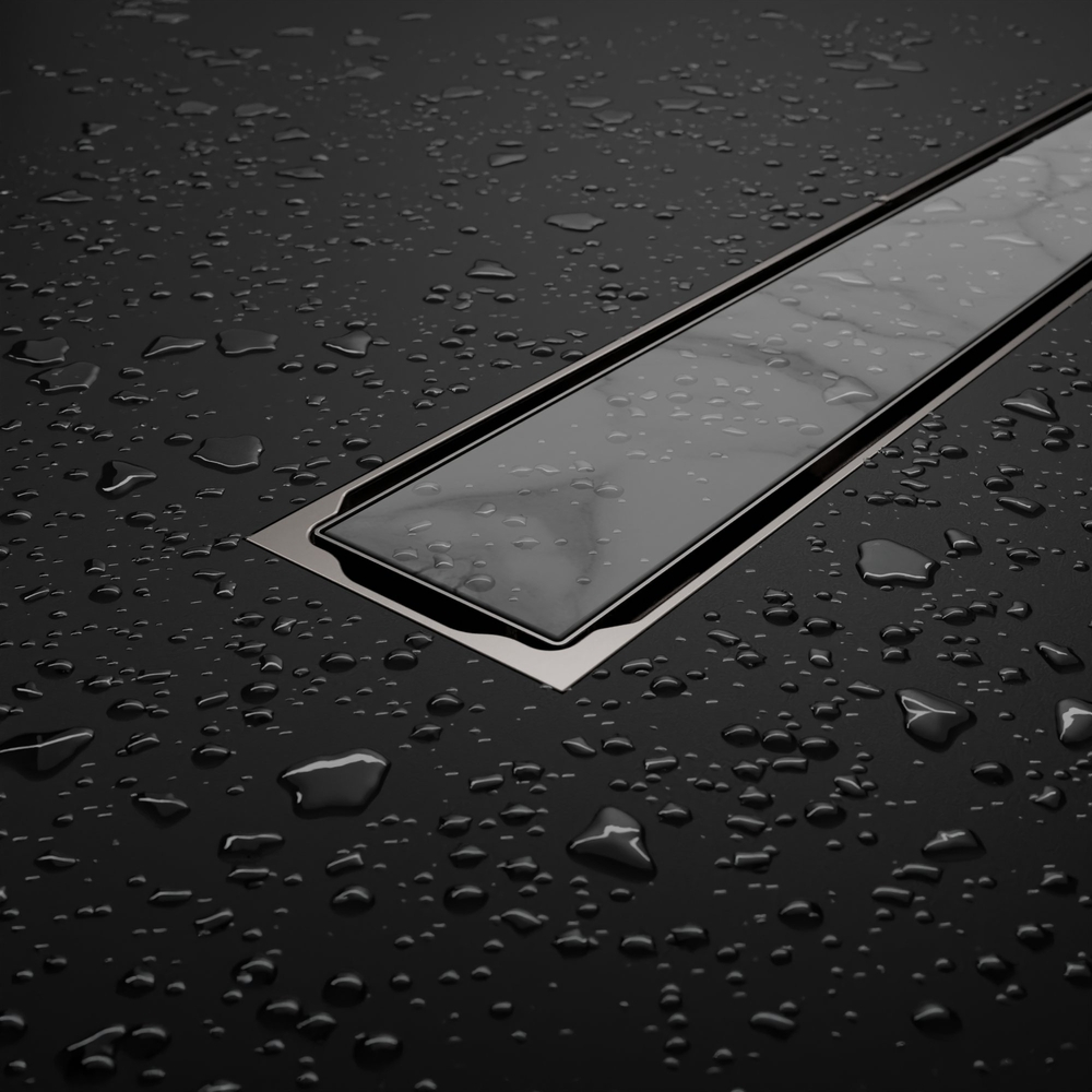 Душевой трап двухсторонний линейный, хром RGW SDR-22 (400)