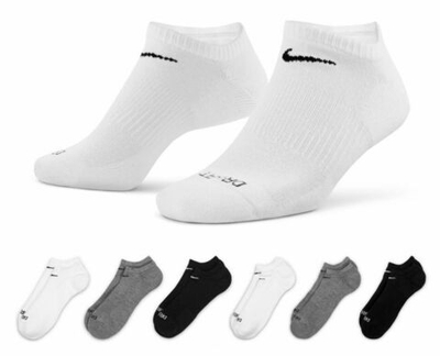 Теннисные носки Nike Everyday Plus Cushioned Training No-Show Socks 6P - разноцветный