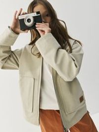 Ветровка из габардина "Шалфей" 7+