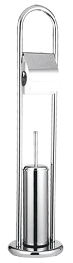 324 Ершик с бум.держ напольный (метал) РОТАТО  (6/1шт)