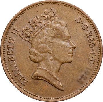 2 пенса 1985-1992 Великобритания