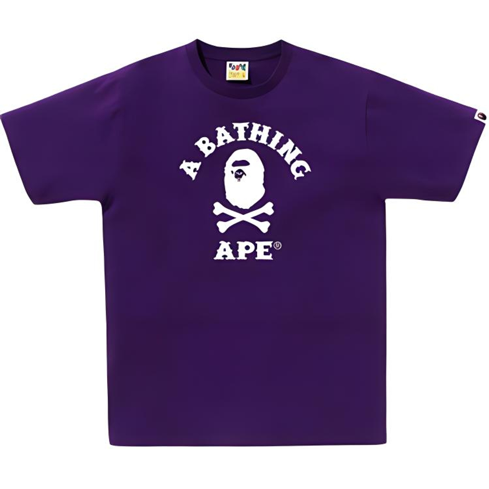 A Bathing Ape Ape Crossbone College Tee Ss25
