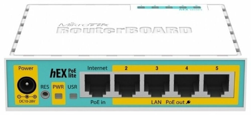 MikroTik hEX PoE lite RB750UPr2 белый