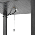 8092/1F COMFI LN25 361 черный/белый, дерево/текстиль Торшер Е27 1*60W 220V PRACTIC