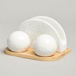 НАБОР ДЛЯ СПЕЦИЙ LEFARD "MEADOW" 3 ПР. НА ДЕР.ПОДСТАВКЕ 15,5*11*9 СМ