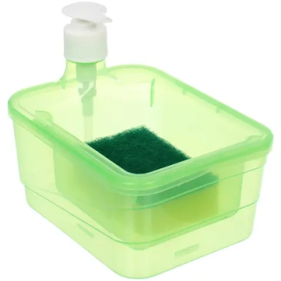 Подставка под губку с дозатором 600мл. 16.5х12.5х16 F2002