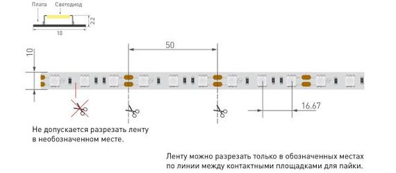 Светодиодная лента Arlight 14,4W/m 60LED/m 5060SMD зеленый 5M 012337(2)