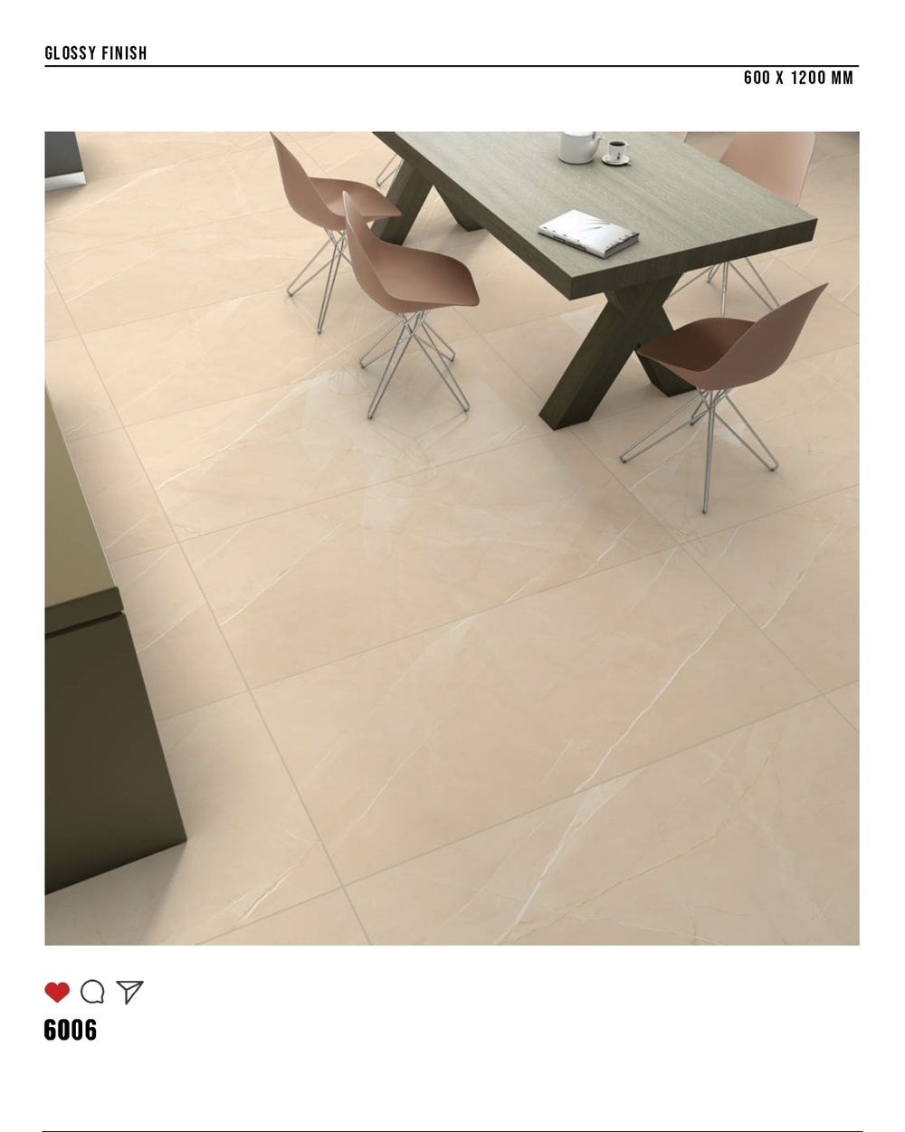 Керамогранит glossy №1 60х120, 6006