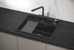 Кухонная мойка GRANULA Kitchen Space (6003, ЧЁРНЫЙ)