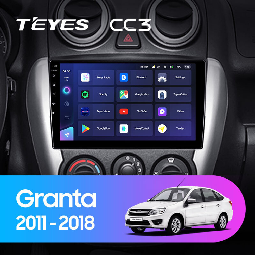 Teyes CC3 9" для LADA Granta 2011-2018