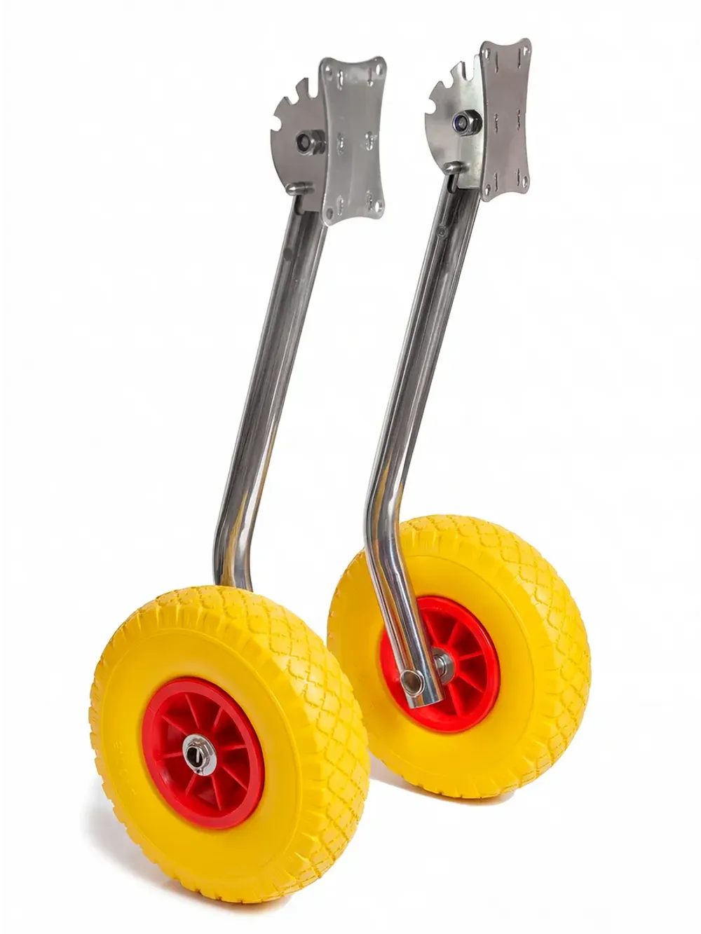 Транцевые колеса перекидные, для лодок с НДНД, бескамерные полиуретановые колеса, нержавеющая сталь