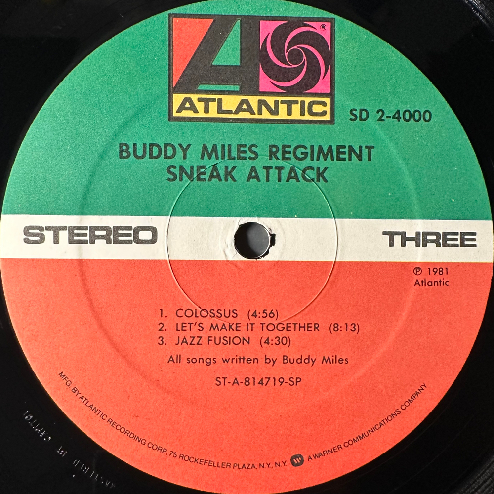 Buddy Miles Regiment ‎– Sneak Attack 2LP (США 1981г.)