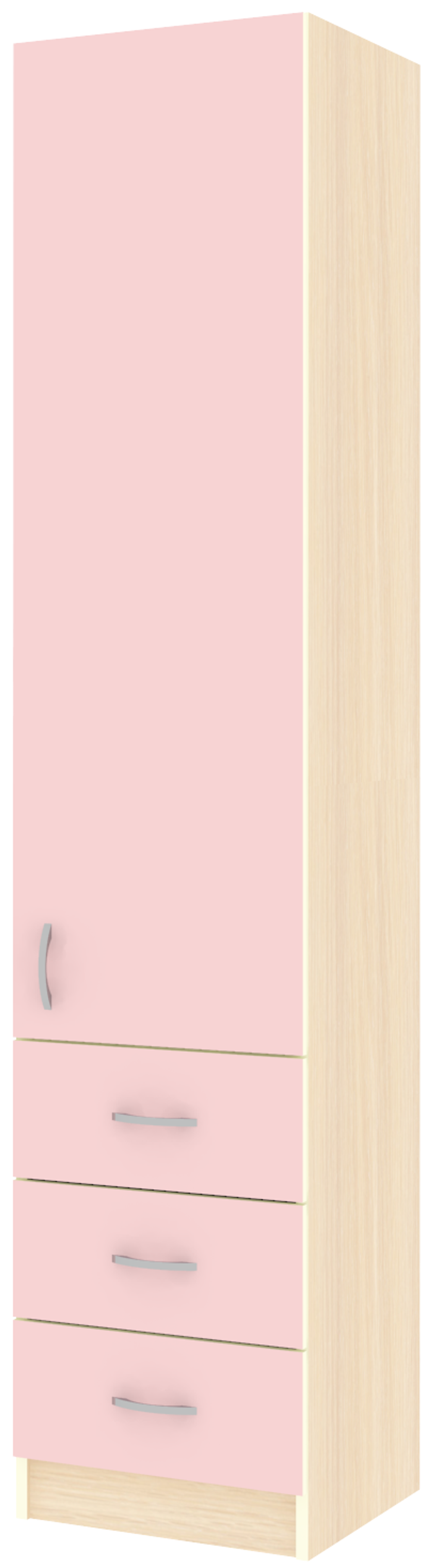 Пенал закрытый КарИВи КИВи  Дуб Молочный Розовый