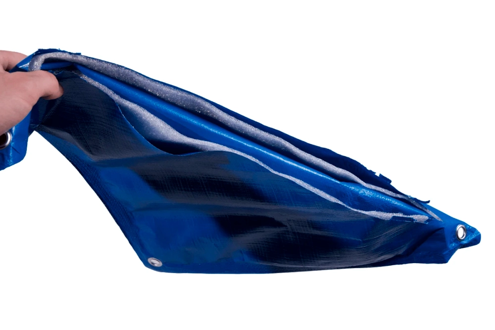 Строительный тент тарпаулин с утеплением 180 г/м2