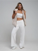 Брюки палаццо со стрелками клеш от бедра