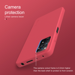 Тонкий чехол красного цвета от Nillkin серии Super Frosted Shield для Xiaomi Redmi Note 11 Pro Global и Redmi Note 12 Pro 4G