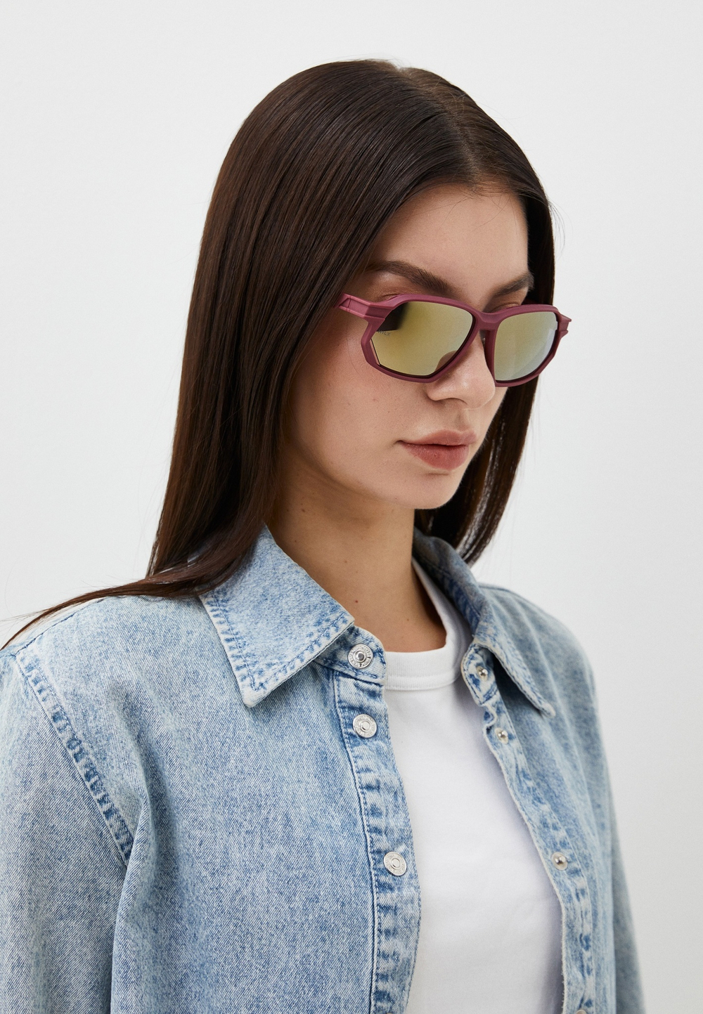 Спортивные очки HILX Syndicate / Matt Solid Brick Red / Gold Lens
