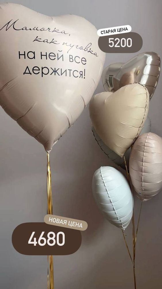 Воздушные шары маме, шары на день матери №4129