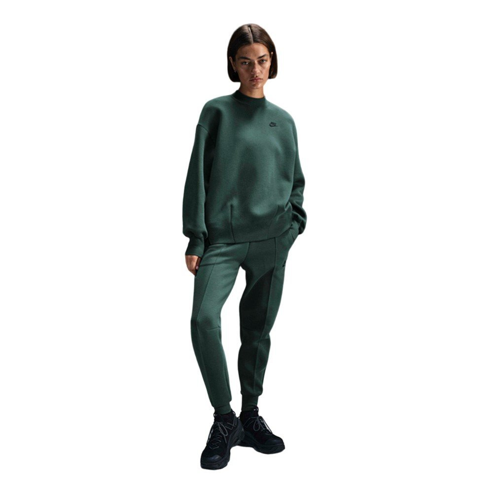 Баскетбольная женская толстовка Nike Sportswear Tech Fleece Green Sweatshirt