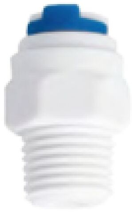 Фитинг прямой 1/4"-1/4" (трубка-резьба) QT-19A Naturewater (10-4-4)