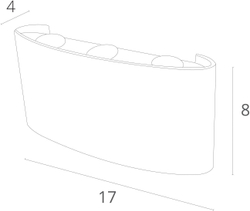 Уличный накладной светильник Arte Lamp A3722AL-2BK