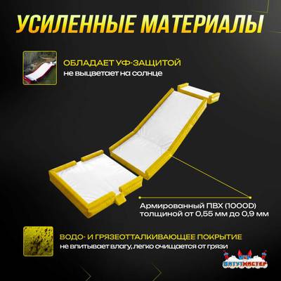 Надувная подушка «ModJump»для фристайла и экстрим-прыжков, 30×10×1,5 м