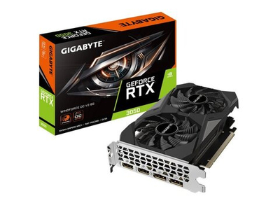 Видеокарта Gigabyte Nvidia GeForce RTX 3050 [GV-N3050WF2OCV2-6GD]