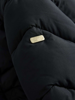 Пальто стеганое утепленное с капюшоном для девочки Next 102-278, Черный