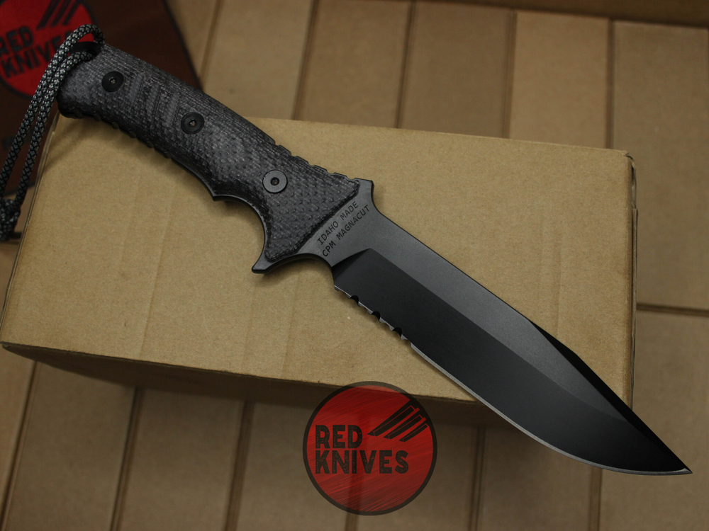 Нож Chris Reeve Pacific Black PAC-1001 survival knife, serrated