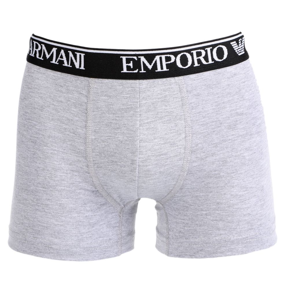 Набор мужских трусов боксеров 3в1 (черные,серые, темно-синие) Emporio Armani