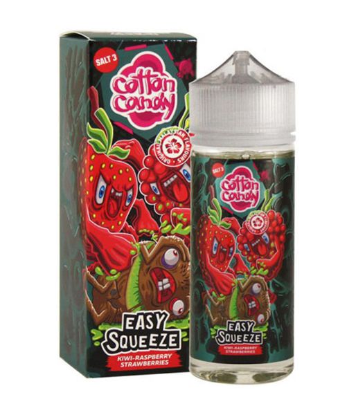 Купить Жидкость Cotton Candy Easy Squeeze - Kiwi-Raspberry-Strawberry 120 мл