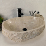 Каменная раковина из мрамора Erozy Cream EM-05553 (60*42*16) 0879 из натурального камня