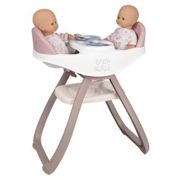 Smoby Baby Nurse - стульчик для близнецов, качелька 2-в-1 для кукол 220371