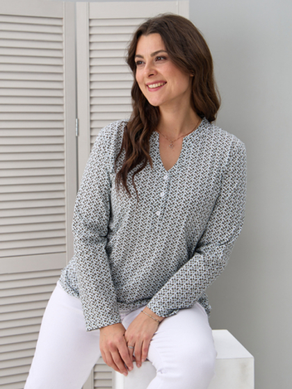 Блузка БЛ-22/фурла-бежевыйджинс