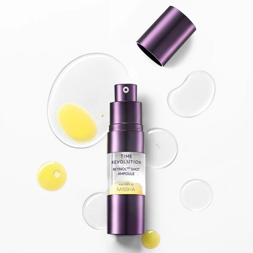 Омолаживающая ампульная сыворотка Missha Time Revolution Retinol 500 Shot Ampoule, 10мл