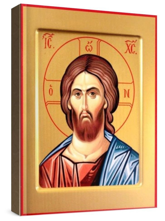 Венчальная пара 23. Спаситель (рукописная икона)