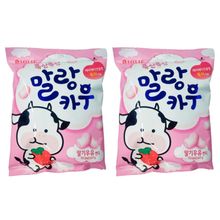 Жевательная конфета Lotte Malang со вкусом клубники 158 г x 2 шт